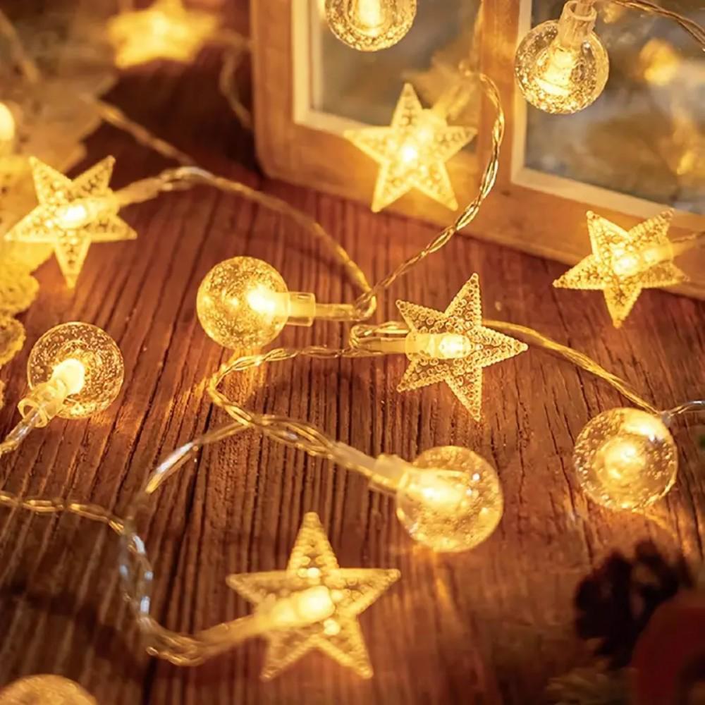 Outdoor LED Colorful Bubble String Lights for Festivals & Camping