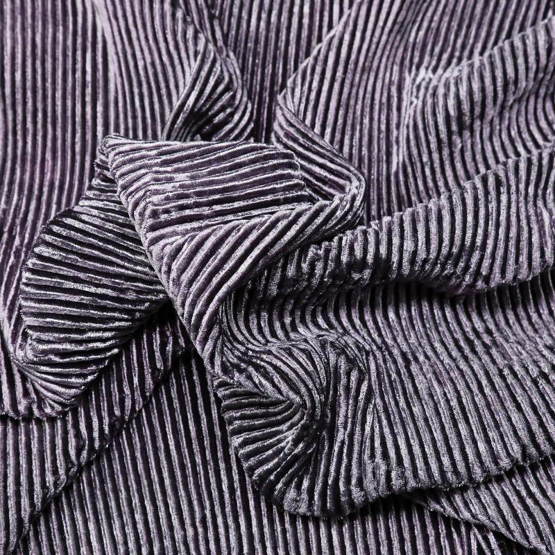 100x158cm Striped Textured Pleated Fabric Elastic Silky Drape for Spring and Dress Wide Leg Pants Clothing Fabric