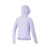 FILA Golf Series Brand Logo Solid Color Golf Knit Hooded Slim Fit Raglan Long Sleeve Jacket Women jackets Light-Purple A11W525506F-PU