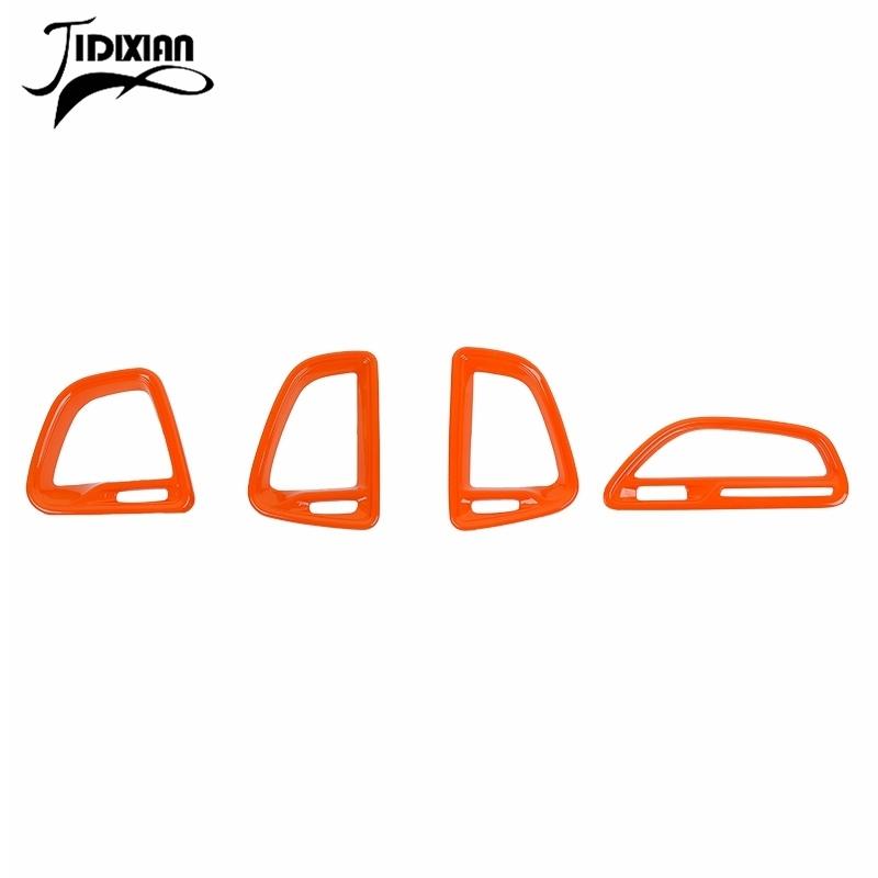 

JIDIXIAN fit for Dodge Challenger 2015 Up Car Central Console Air Conditioning Vent Decoration Cover Interior Accessories