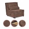 Fold-out Armchair Sleeping Function KIMO Bedding Container Family Furniture Brown