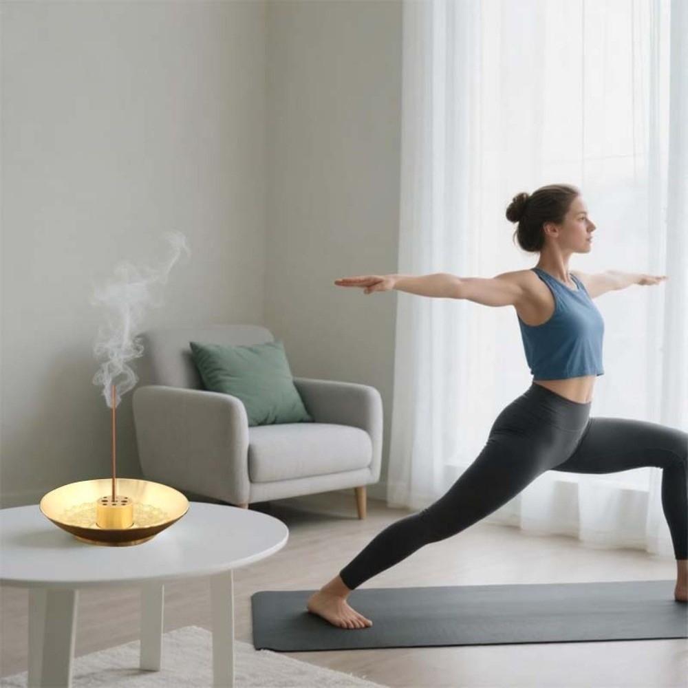 Burner Stand 9 Hole Incense Holder Stand Base Incense Stick Plate Round Incense Burner