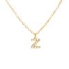 A-Z Initial Letter Pendant Necklace Gold Color Stainless Steel Clear Zircon Women Trendy Choker Minimalist Alphabet Jewelry Gift