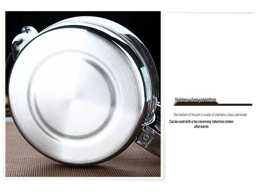 2026 Induction Cooker Glass Teapot: Heat-Resistant, Thickened Kettle for Boiling and Brewing on Ceramic Cooktops