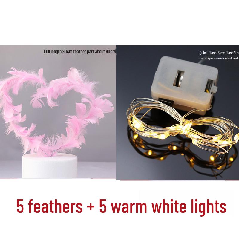 10 Anielskich Piórkowych Topperów i Ozdób na Tort