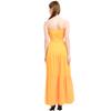 Women's Long Skirt Fashion Sexy and Ankle Bohemian Personality Button V-neck Stitching Strap Dress
