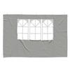 Party Tent Side Panel 2 pcs 300 x 195 cm Light Gray PE and Steel