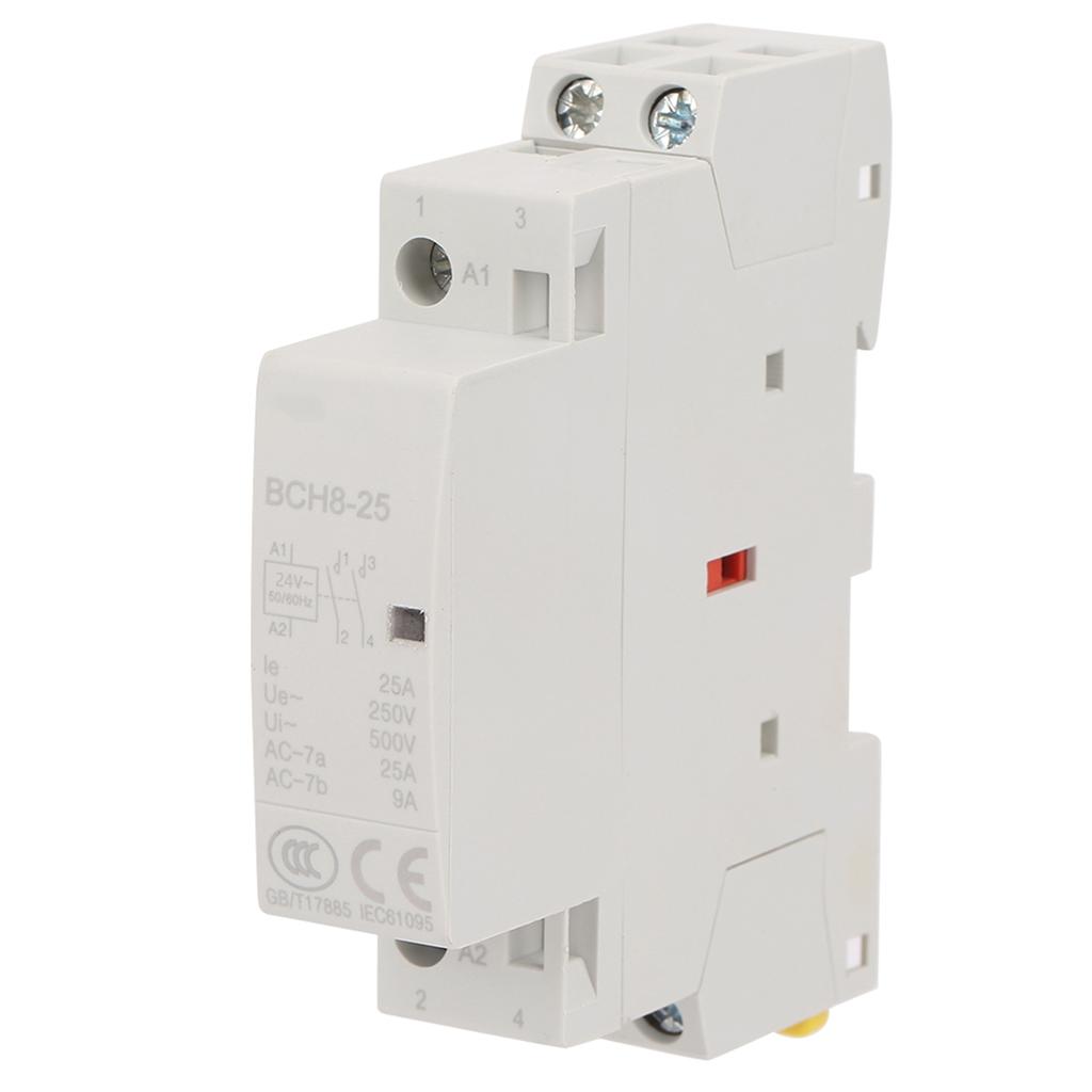 2P 25A 24V 2NO 50/60HZ Din Rail Household AC Contactor High Quality