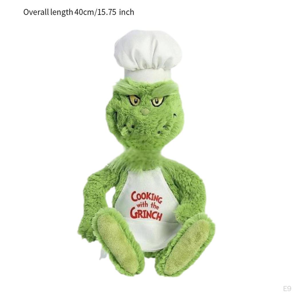 Stuffed Grinch Plush Toy Gift for Boys Girls Party Favor Christmas