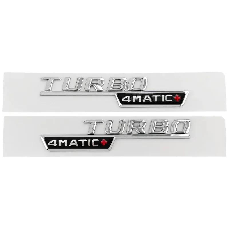 Hot 2025 3D ABS Car Fender Badge For Mercedes BENZ CLA45 GLA45 X156 A45 C117 X247 GLE53 Turbo AMG 4MATIC Emblem Logo Sticker Acc