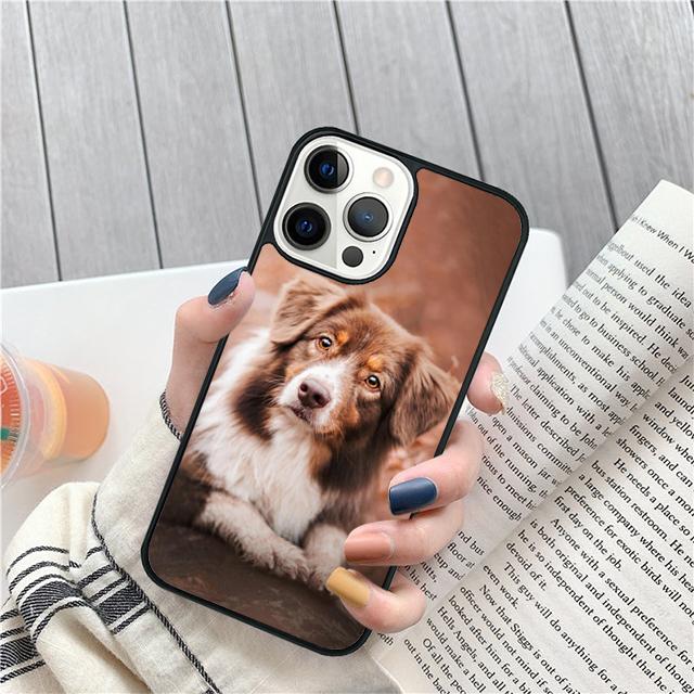 Australian Shepherd Puppy Dog Phone Case Cover For iPhone 17 Air 15 16 Pro Max 14 13 12 11 Pro Max Plus Coque