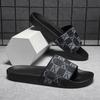  Trendy Men's Slip-On Beach Slippers with Casual Buckle, Comfortable Flat Heel Cover for Couples