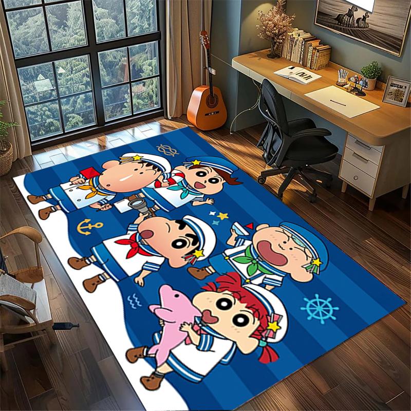 

Area Rug Crayon Shin-chan Non Slip Washable Large Carpet Bedroom Gamer Room Home Decor 60x90cm