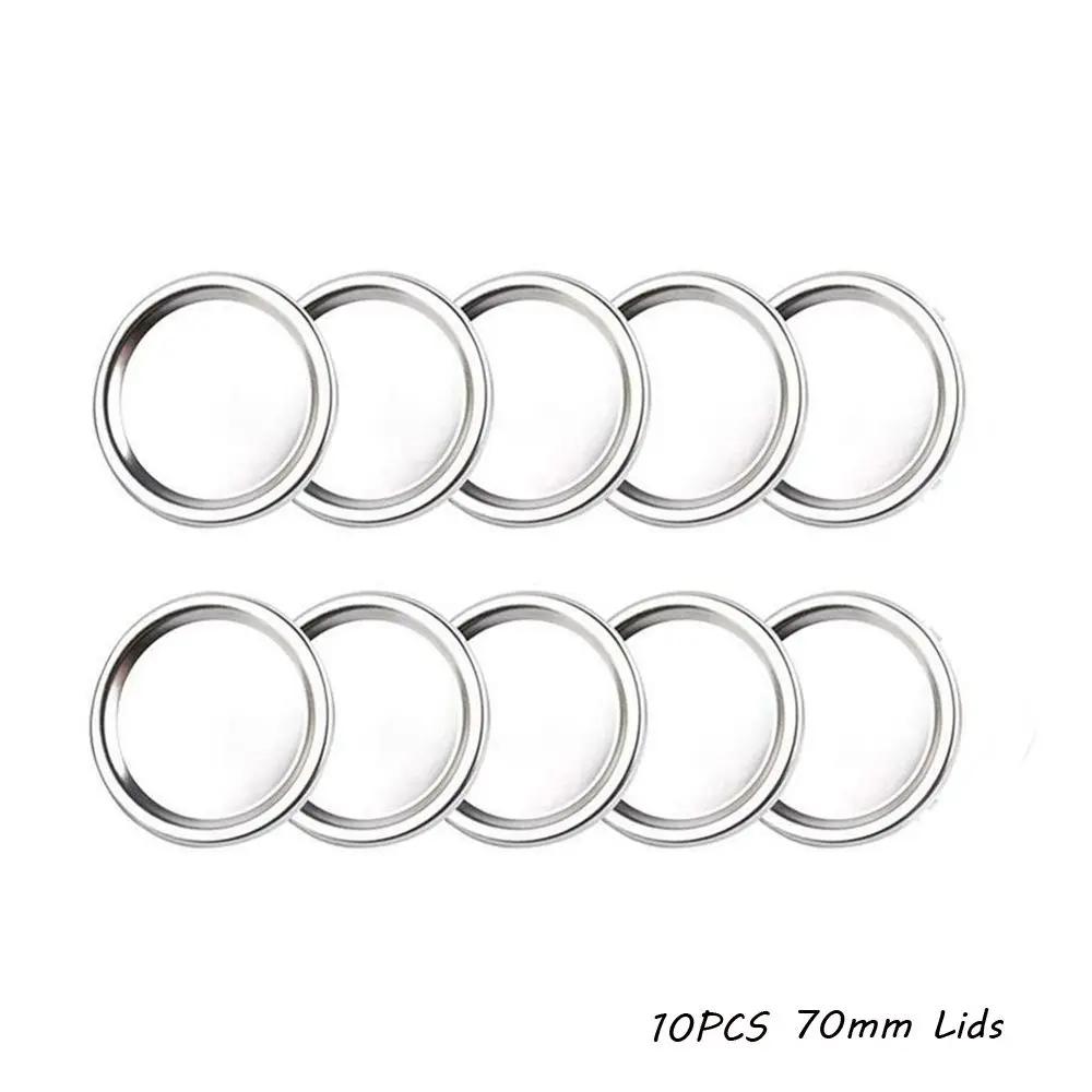 10/20PCS Canning Lids Regular/Wide Mouth Mason Jar Lids Split-type Wide Mouth Tinplate Storage Bands Jar Caps Mason Jar Lid