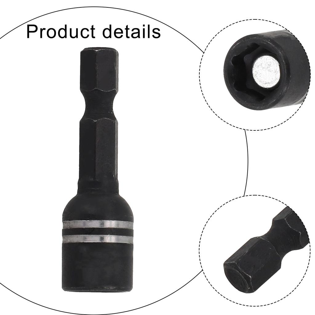 1 Stück 8mm Magnetischer Nuss-Schraubendreher-Stecknuss Bit Sechskantschaft Antriebsadapter Steckschlüssel für Bohrmaschinen Schraubendreher Stecknuss-Satz