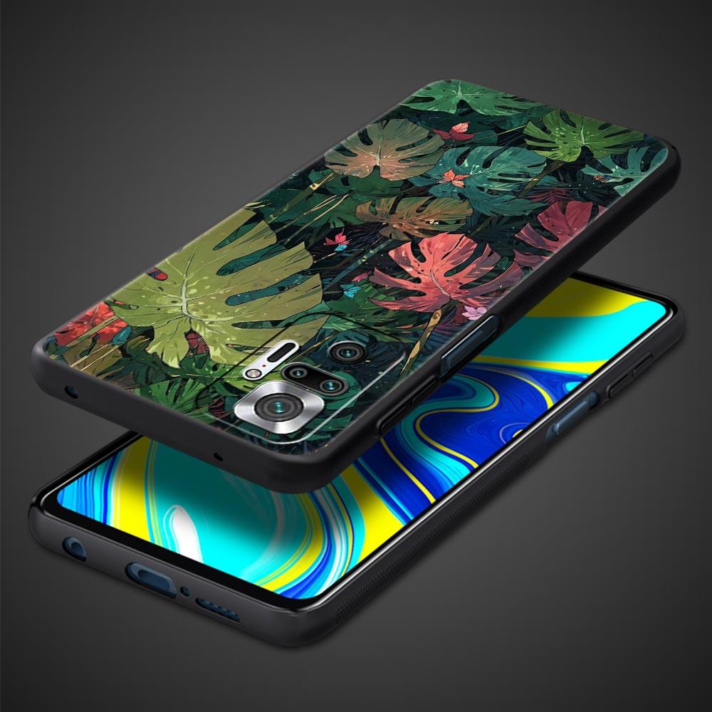 Abstract Plants Flower Phone Case Cover for Redmi 14C 10C Note 15 14 13 12 10 11 K40 Pro Plus 5G Soft TPU Shockproof Shell Funda