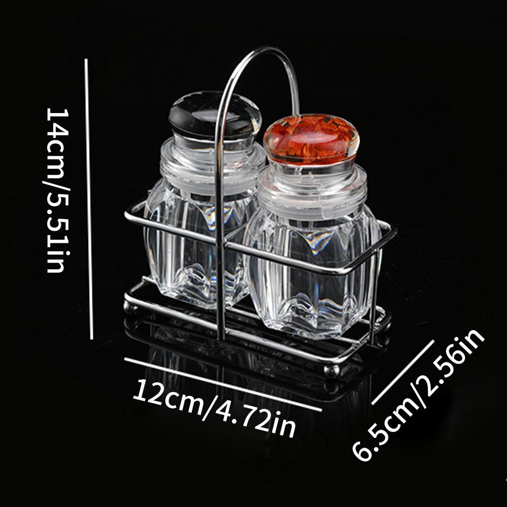 

Солонка и перечница Прозрачный набор солонки и перечницы Кухонные принадлежности Банки для приправ для квартиры Пикника Полки Шкафа