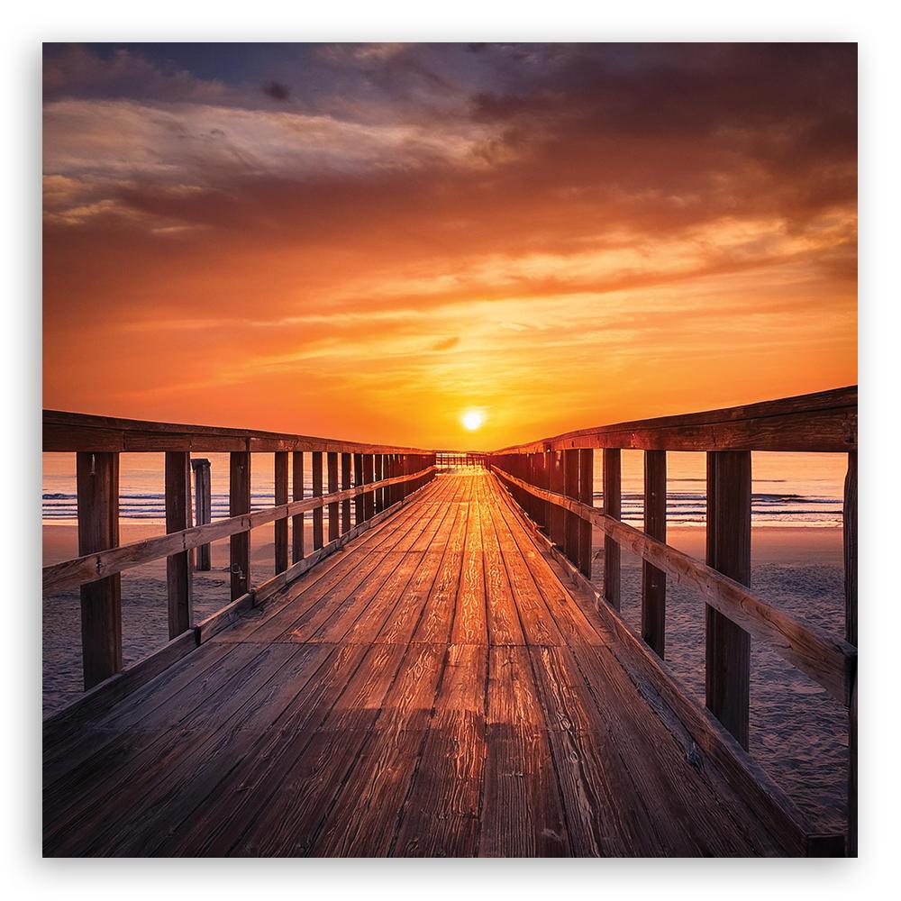 Canvas Print, Platform by the Sea