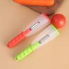 Ergonomic Handle Vegetable Peeler Storage Tube Peeler with Organizer Gadgets Fruit Peeler  Camping