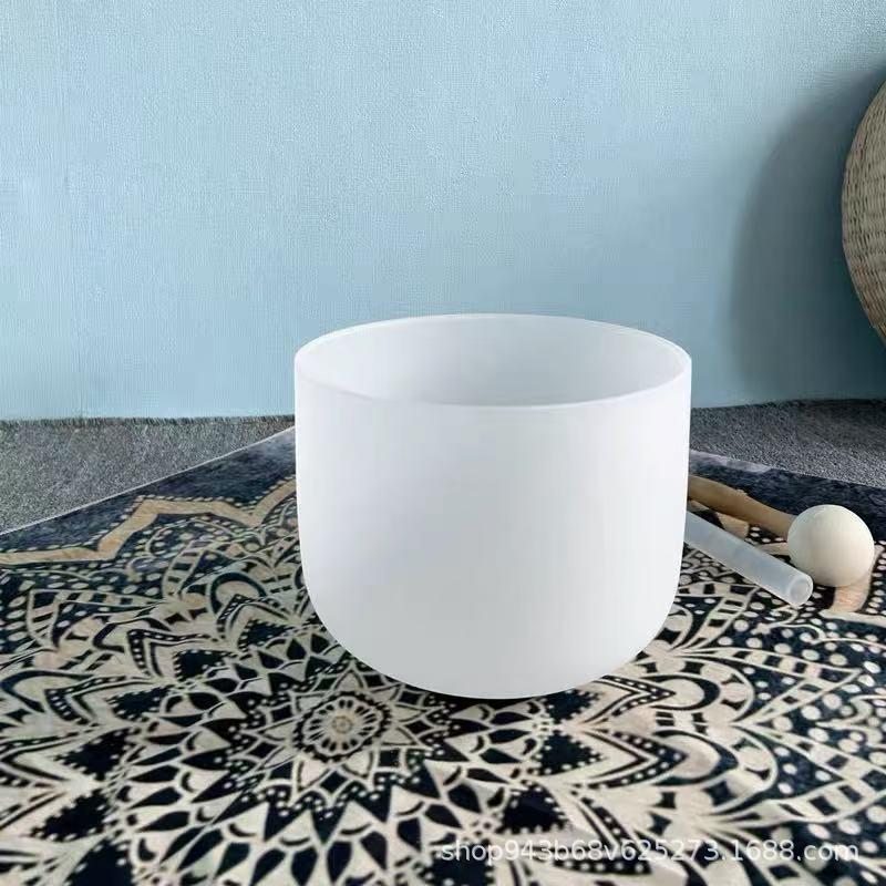 Zhunyin Quartz Crystal Singing Bowl for Sound Therapy, Meditation & Tibetan Music Healing 6-8 Bowl Bag