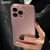 Coque de téléphone en verre brillant plaqué pour For Iphone 17 1 16 Pro Max 14 13 12 11 Pro Protection appareil photo Pare-chocs antichoc Coque rigide