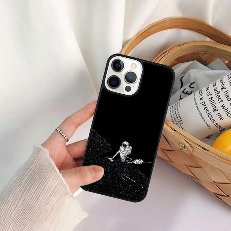 Outer Space Phone Case For iPhone 17 Air 16 15 14 11 12 13 Pro  MAX Plus Coque Cover Shell