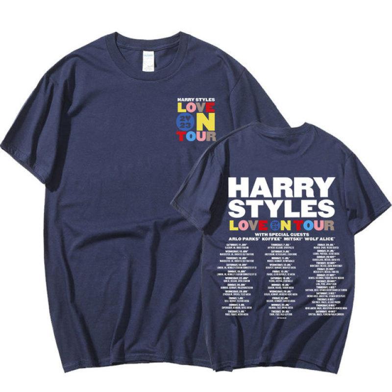 Love On Tour 2023 T Shirt Harajuku Vintage Oversized T-shirt Men Women Summer Casual Cotton Short Sleeve T Shirts Streetwear