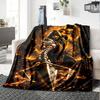 Mortal Kombat Print Flannel Blanket High Quality Warm Comfortable Cover for All Seasons Perfect for Gifts Home Decor