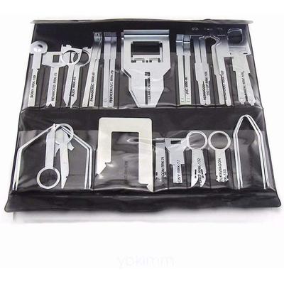 38 peças kits de ferramentas de reparo de remoção de rádio estéreo de áudio de carro com bolsa resistente painéis de porta automática