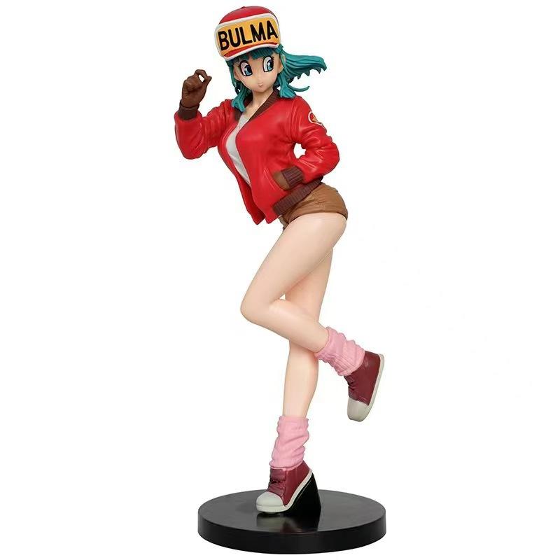 26cm Dragon Ball Figures Childhood Z Bulma Action Figurine Statue Toy Model Doll Collectible Decoration Xmas Children Gifts