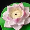 62KD Decorative Incenses Burners Rotating Lotuses Relaxation Ornament