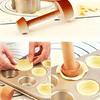 Premium Wooden Egg Tart Mold Double Side Tart Tamper Pastry Shaped Pusher For Baking Eggtart Pies Cake Kitchen Gadgets Tools