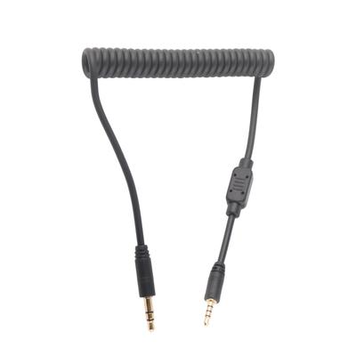 Synchronizační kabel blesku 3,5mm samec na samec spirálový kabel pro fotoaparáty Leica řady G F DSLR