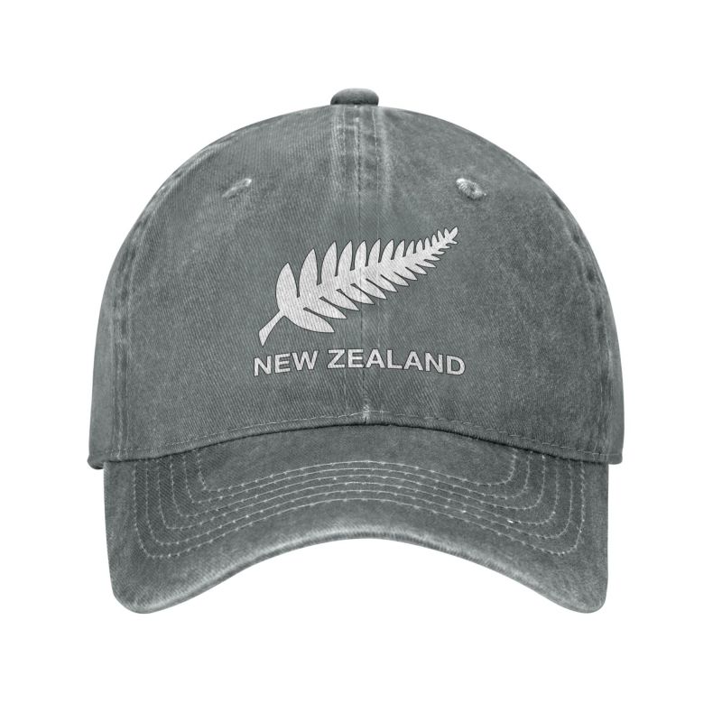 New Zealand All Blacks Unisex Baseball Cap Rugby Worldcup Sports Distressed Denim Washed Hats Cap Fashion Workouts Sun Cap