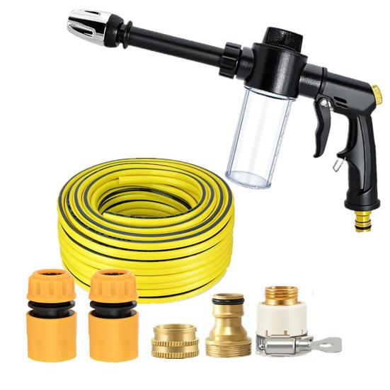 Garden Hose Nozzle with Foam Cannon 3 Spray Modes High-Pressure Hose