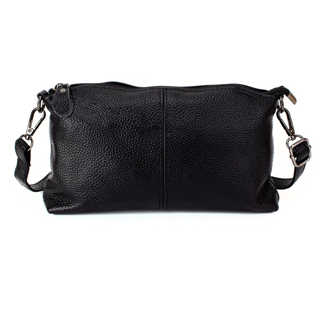 Women's Small Leather Crossbody Bag Corze GL103, Black