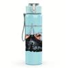 1PC Retro Female Silhouette Black White Print 750ml Portable Sports Water Bottle Leakproof Gym Outdoor Travel Drink Cup