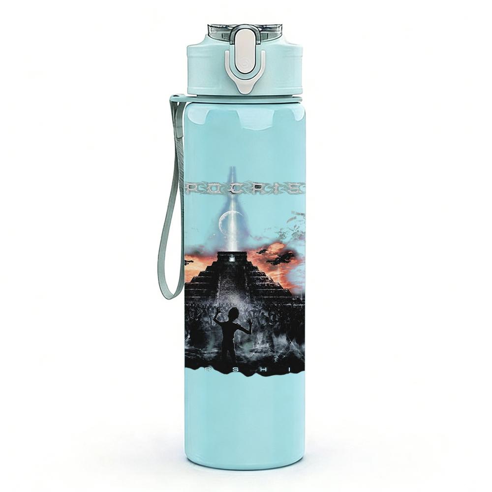 1PC Retro Female Silhouette Black White Print 750ml Portable Sports Water Bottle Leakproof Gym Outdoor Travel Drink Cup