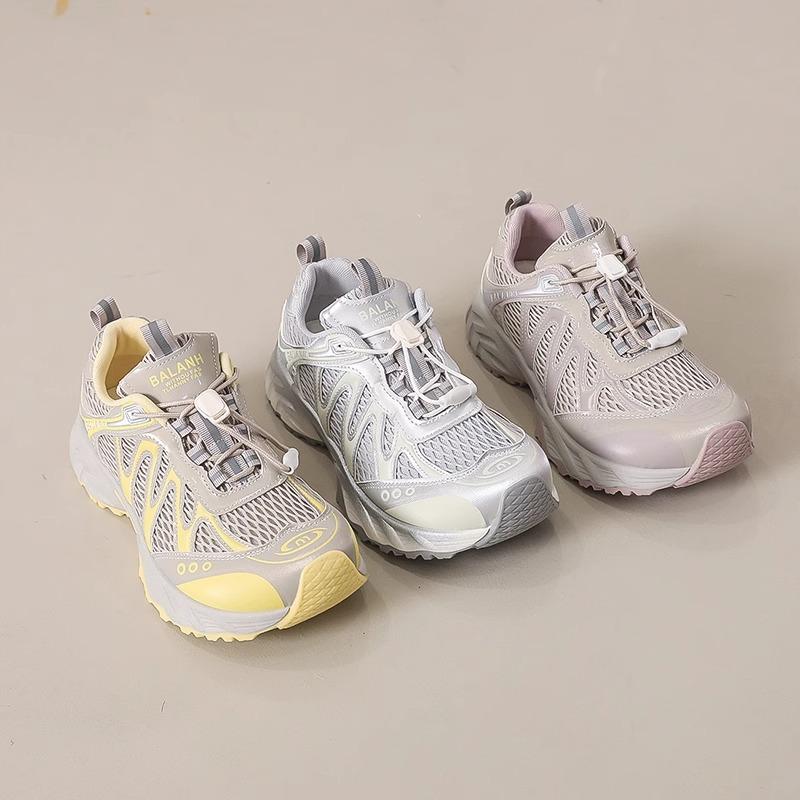 Platform Dad Shoes Women's 2025 New Summer Mesh Breathable Casual Sports Shoes Light Hiking Hiking Shoes