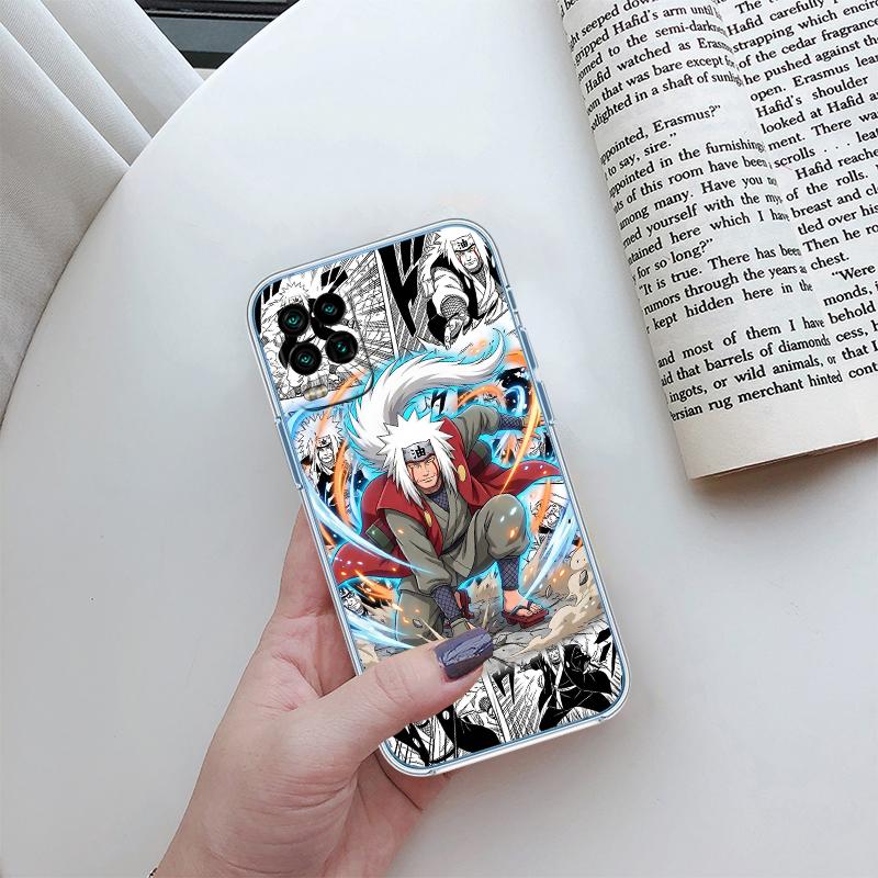 RA22 NARUTO Jiraiya Transparente Handyhülle für Motorola Moto G7 G8 G9 G84 G85 G73 G24 G15 Z2 Play Power Plus