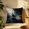 Stylish HHollow Knightes Cushion Cover Versatile DoubleSided Pillow Case Fit for Sofa Bed Car  Daily Decor