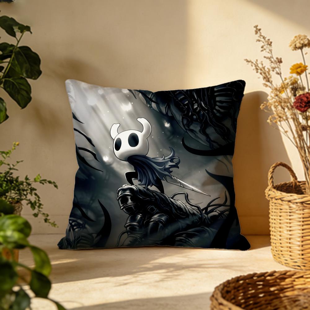 

Stylish HHollow Knightes Cushion Cover Versatile DoubleSided Pillow Case Fit for Sofa Bed Car Daily Decor 30X30cm