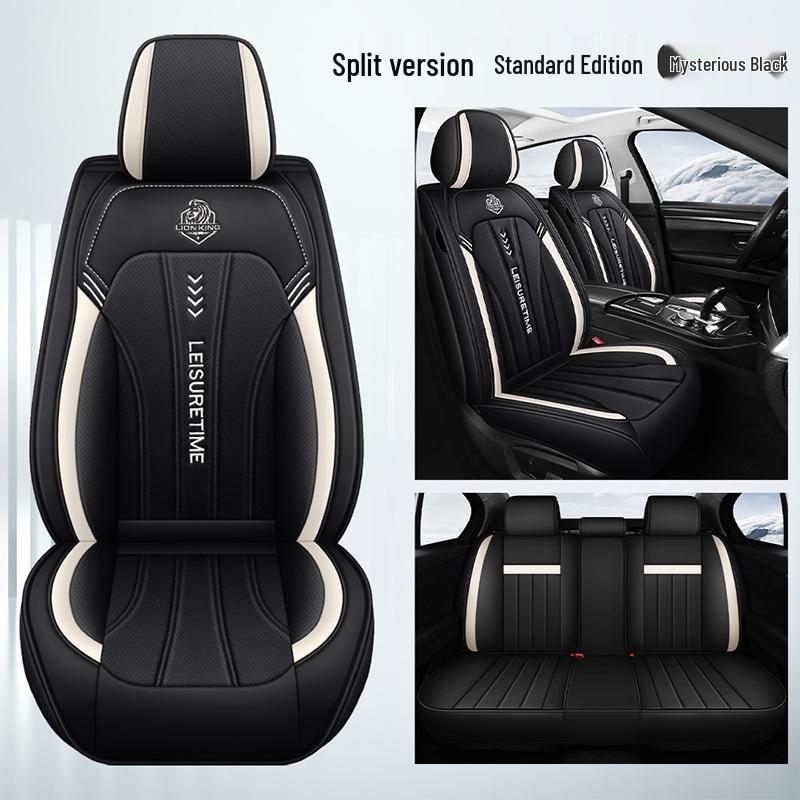 All-Season Universal Leather Car Seat Cushion for 5-Seater Vehicles