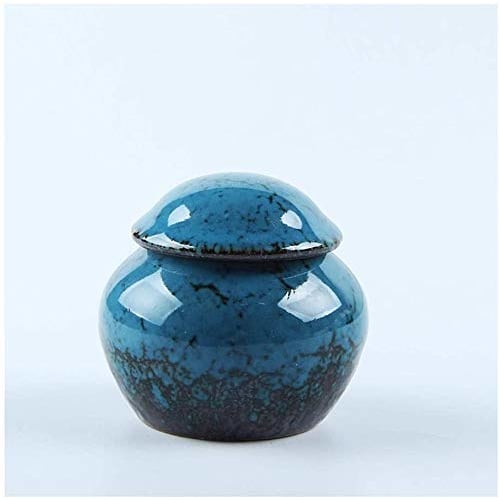 Mini Urn for Divided Ashes, Handmade Ceramic Memorial Urn for Human Cremation, LXLXCS Urn L0529