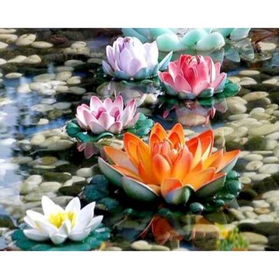Pittura Diamante Loto Strass Immagine 5D Fai da Te Ricamo Diamante Fiore Mosaico Kit Vendita Hobby Fatto a Mano Regalo Decorazione Casa