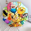 1 PC Automatic Folding Umbrella - Adventure Time Pattern Portable Foldable Design With 8 Ribs Christmas Birthday Gifts