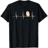 Pomeranian Dog Lover Heartbeat EKG Pulse Puppy Pom Owner Men Women Kids T-Shirt