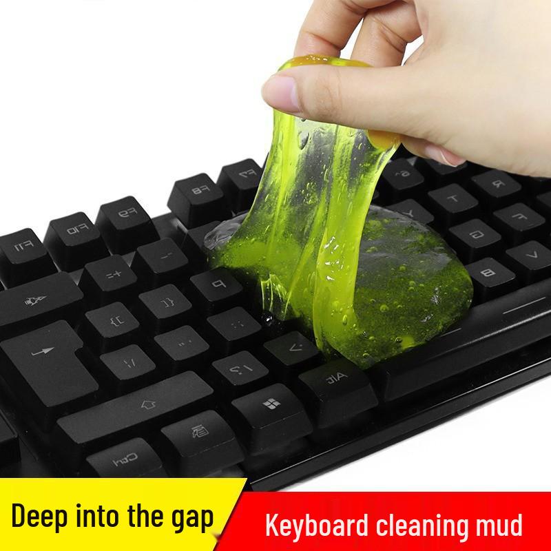 

Deep Cleaning Gel for Keyboard, Car Interior & More - Multifunctional Dust Remover Soft Gel чорний