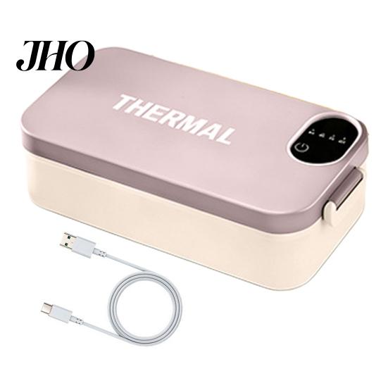Electric Lunch Box 900ml Heated Capacity 2-in-1 Stainless Steel Warming Travel Non-Stick Coating Portable Meal Container for Office Car