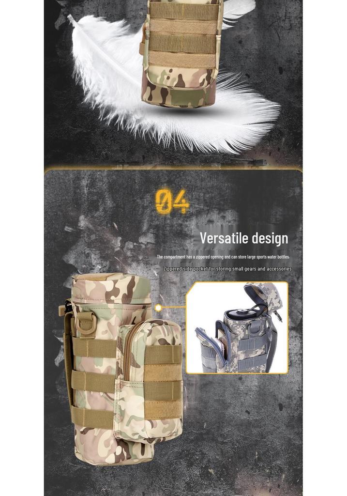 Cross095 Tactical Hiking Water Bottle Waist Bag - Molle System Accessory (No Shoulder Strap)